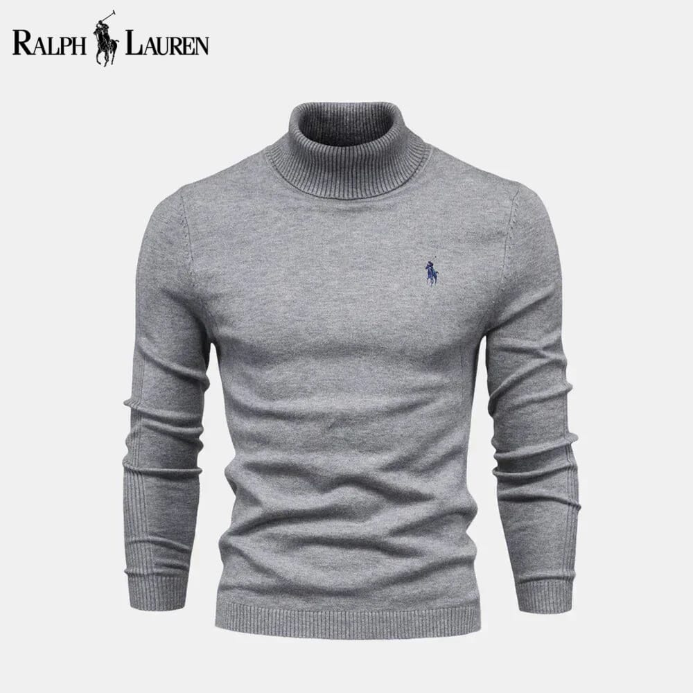 RL Rollkragenpullover aus Zopfmusterwolle