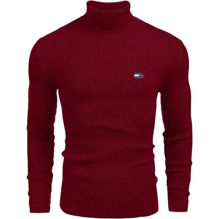 TH Rollkragenpullover, klassischer Strickpullover