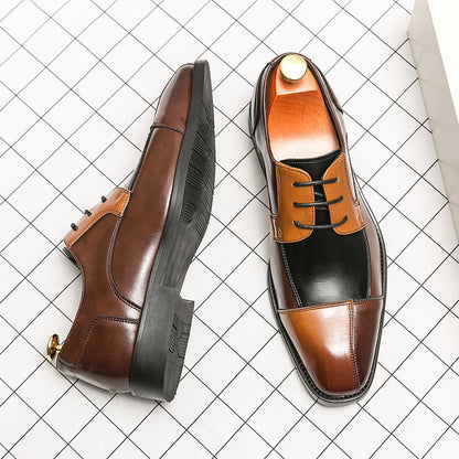 DapperStride Cap Toe Derby Shoes