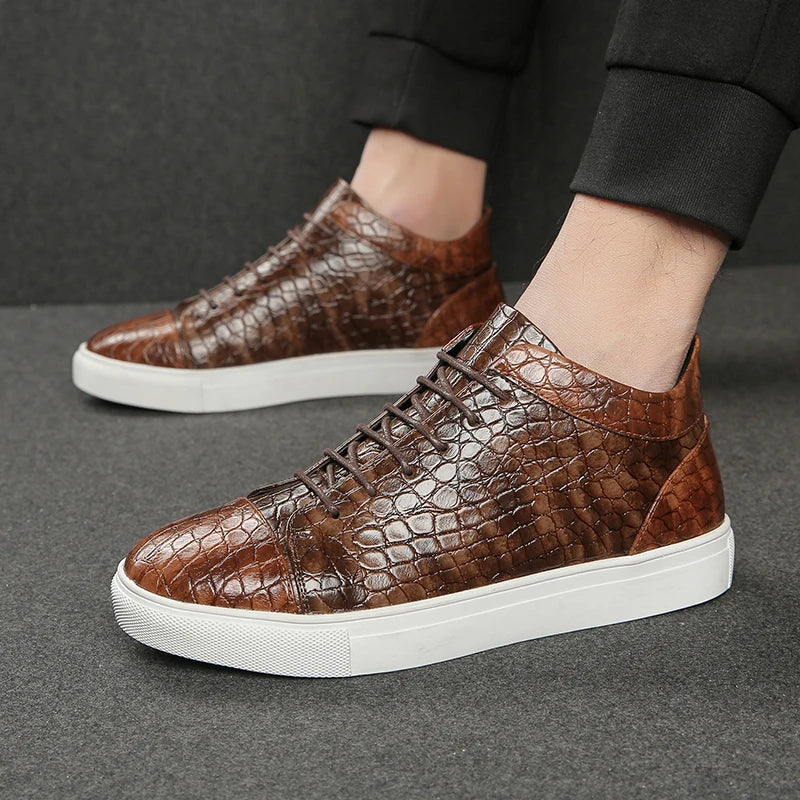 Anthony Sartain Leather Sneakers