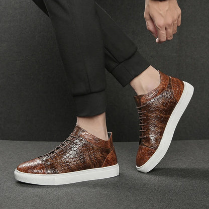 Anthony Sartain Leather Sneakers