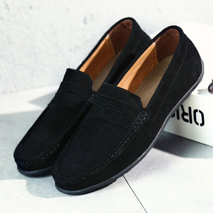 Armani Suede Slip-On Loafers