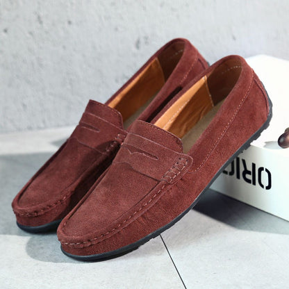 Armani Suede Slip-On Loafers