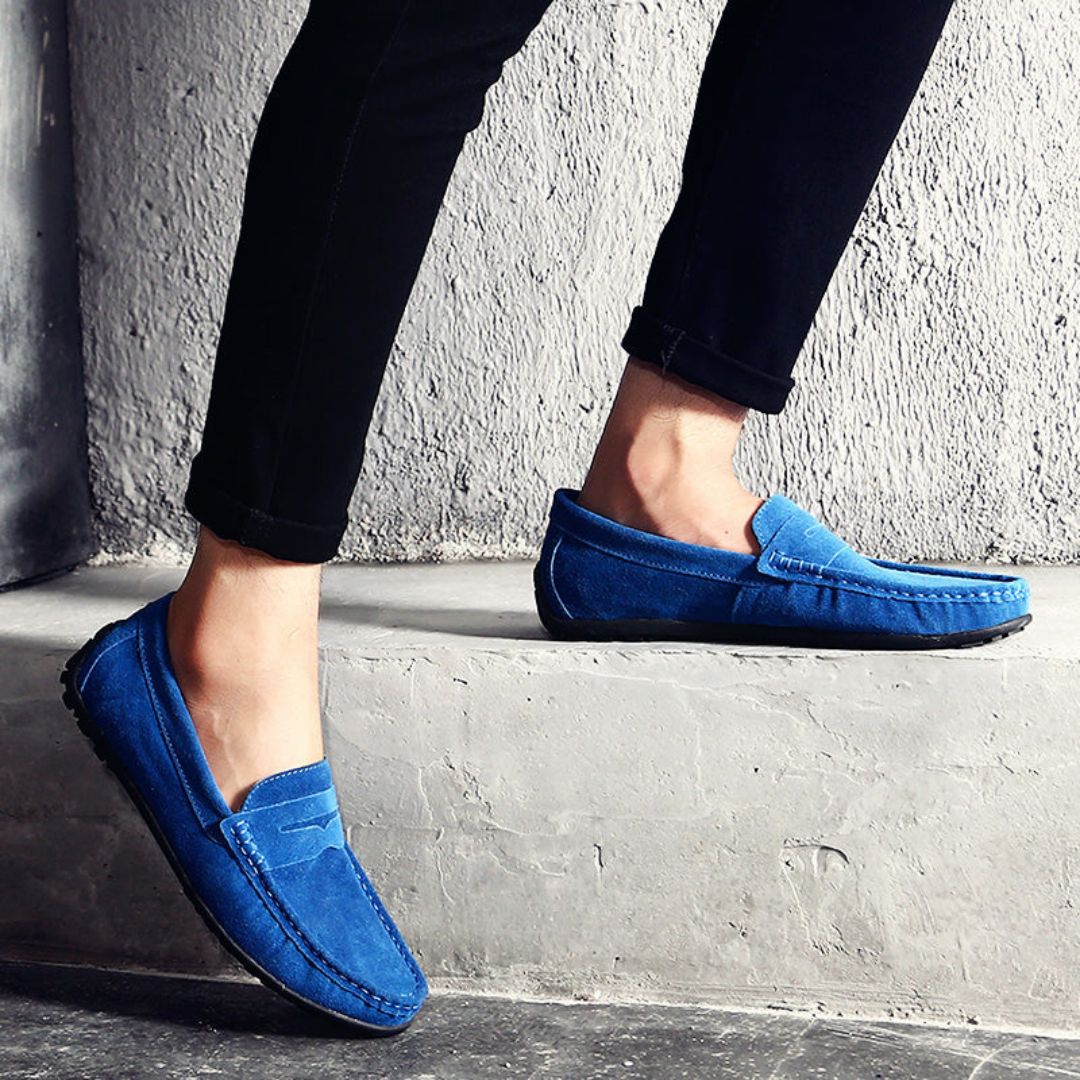 Armani Suede Slip-On Loafers
