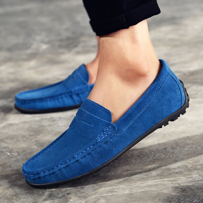Armani Suede Slip-On Loafers