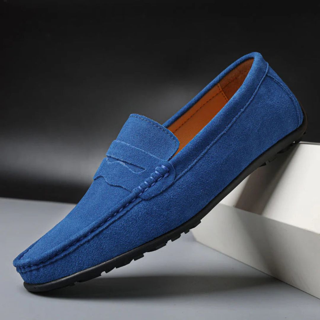Armani Suede Slip-On Loafers