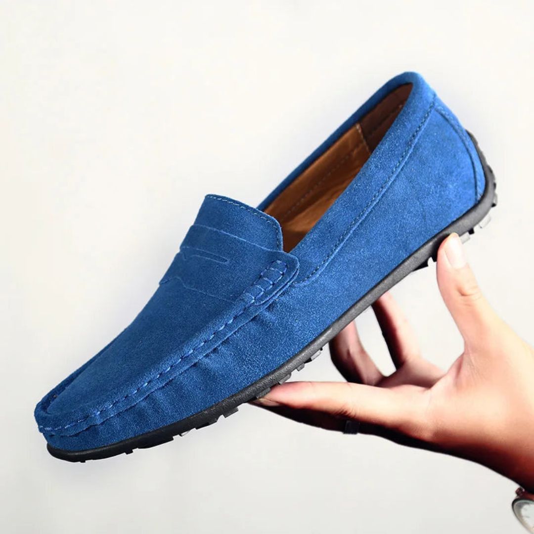 Armani Suede Slip-On Loafers
