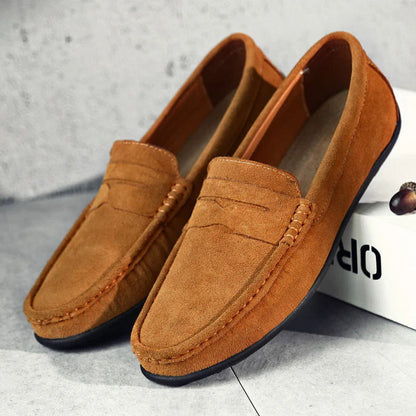 Armani Suede Slip-On Loafers