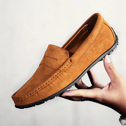 Armani Suede Slip-On Loafers